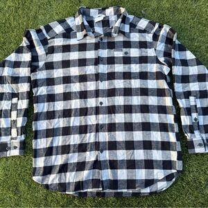 Columbia Black and White Plaid Men's Shirt